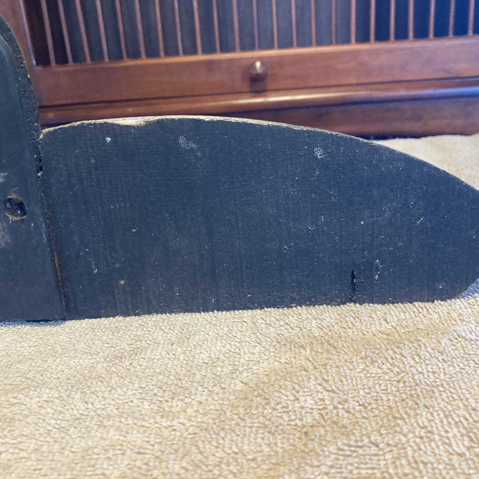 Vintage Folk Art Wooden Hand-Carved Duck Decoy – Cut In Half For Home Display