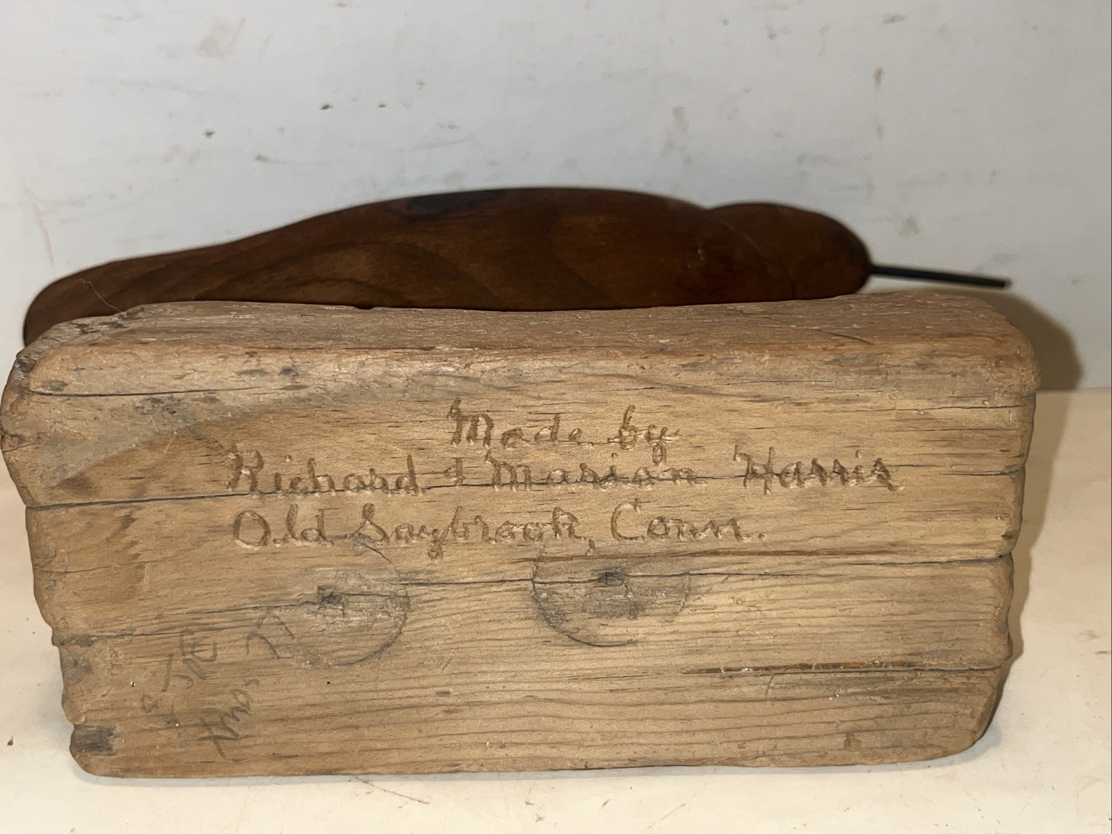 shorebird decoy vintage richard marion harris old saybrook wildfowler
