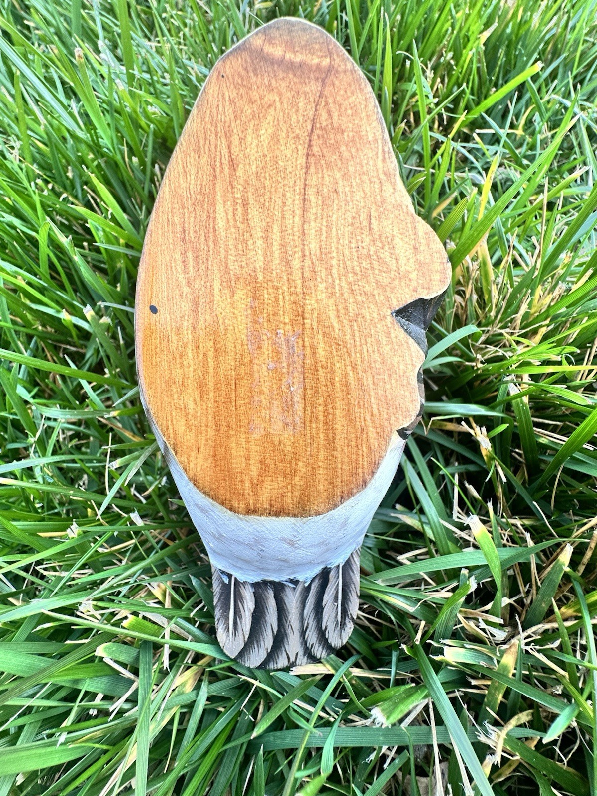Vintage Canada Goose Miniature Decoy Hand Carved Wood Folk Art Ward Style Rare