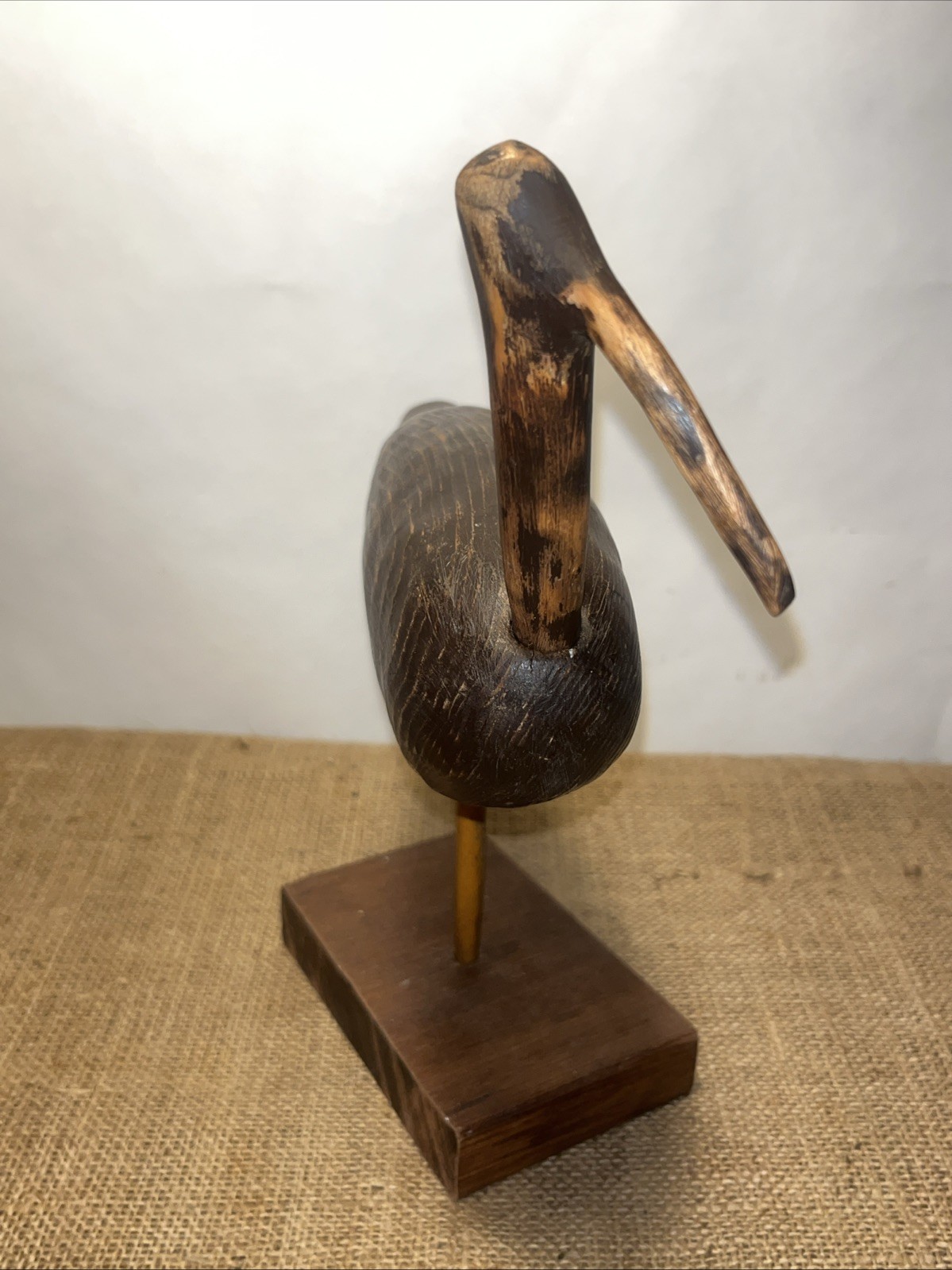 root head shorebird decoy duck hunting antique unknown