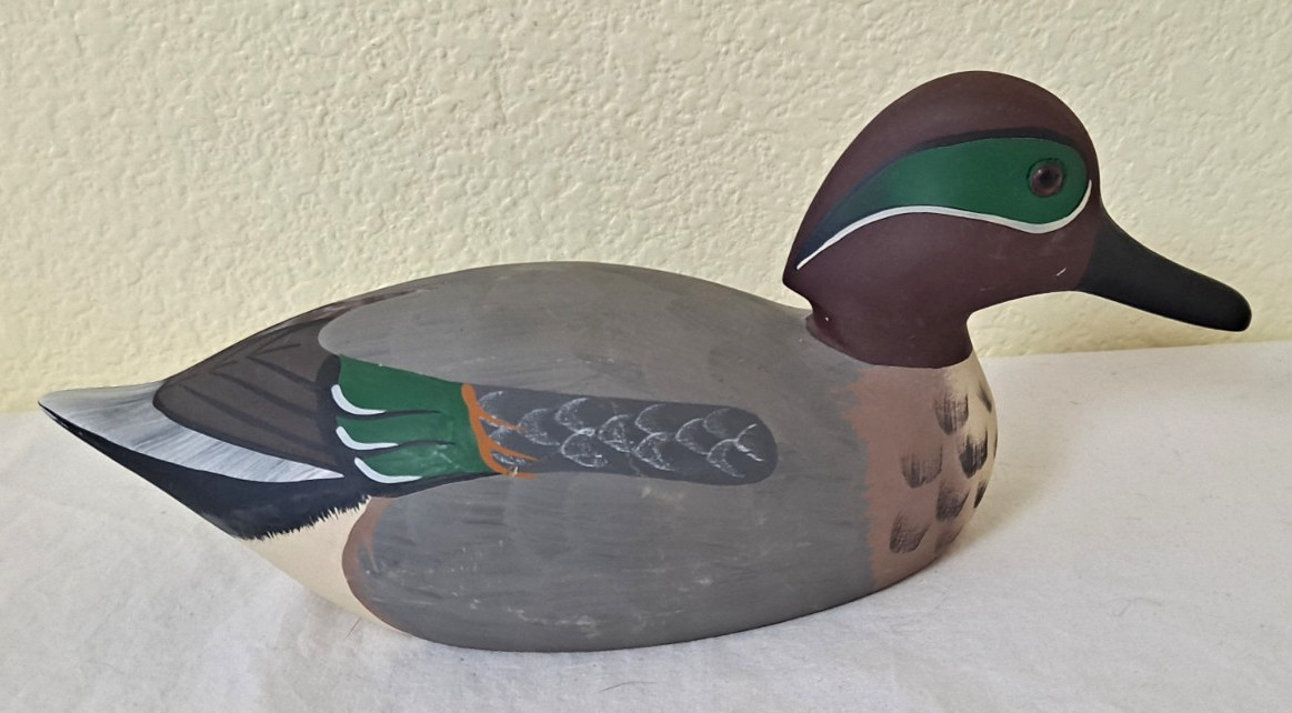 Stoney Point Decoy Mallard Drake Duck 1984 Signed Raymond E. Hornick #14459 Teal