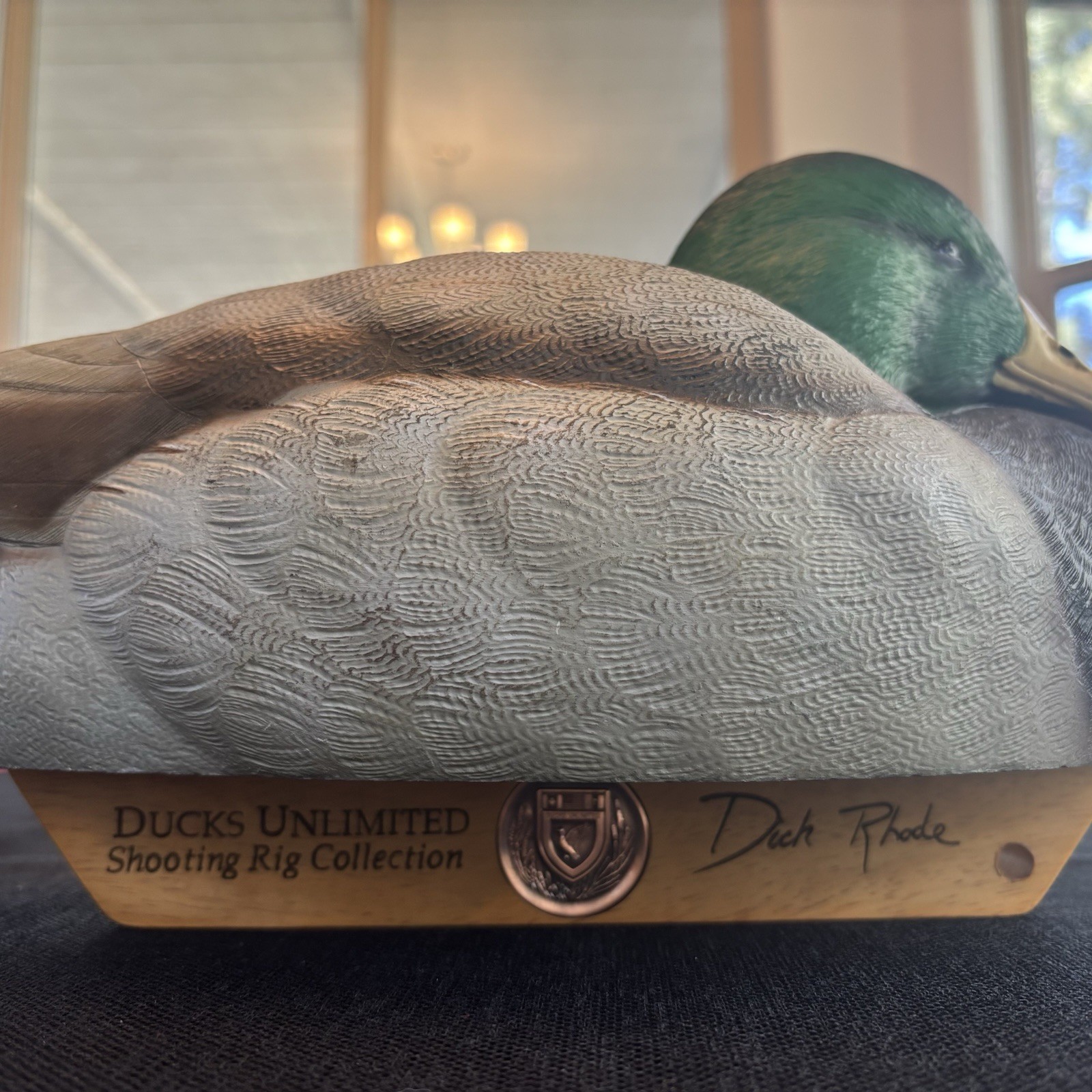 Ducks Unlimited ~ Dick Rhode Shooting Rig Collection ~ Mallard Duck Decoy
