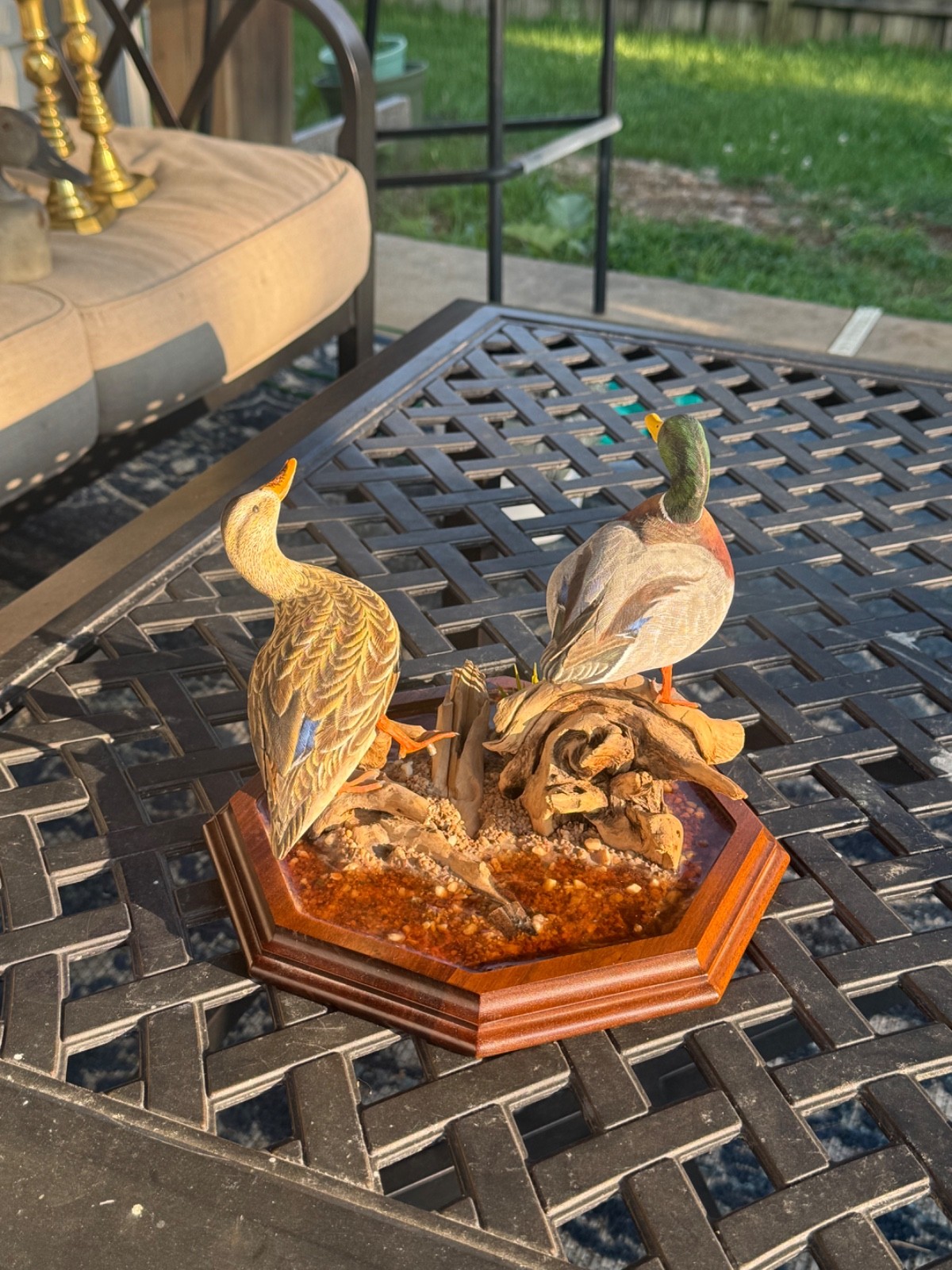 Larry Tawes Jr Wildlife WCS Original Duck Carving (Drake & Hen)