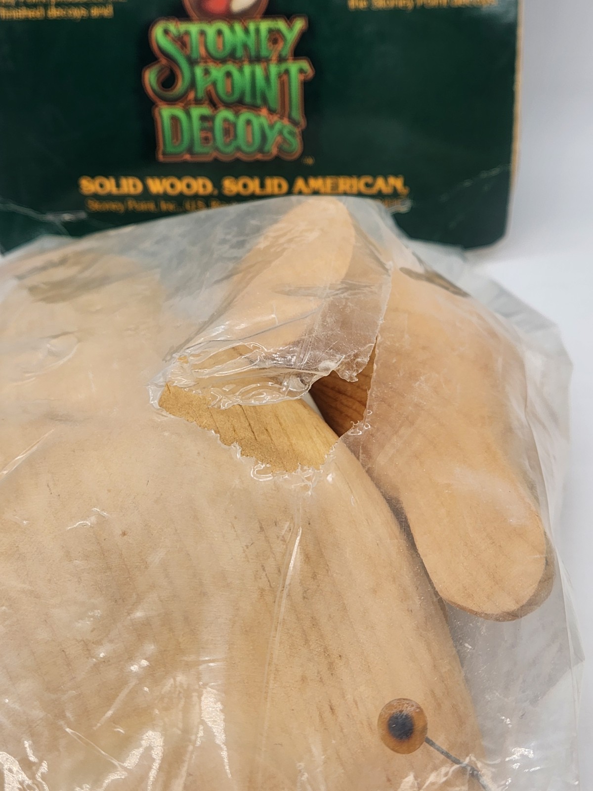 Vintage Stoney Point Decoys Do-A Duck Hen Mallard Solid Wood Kit Made In USA