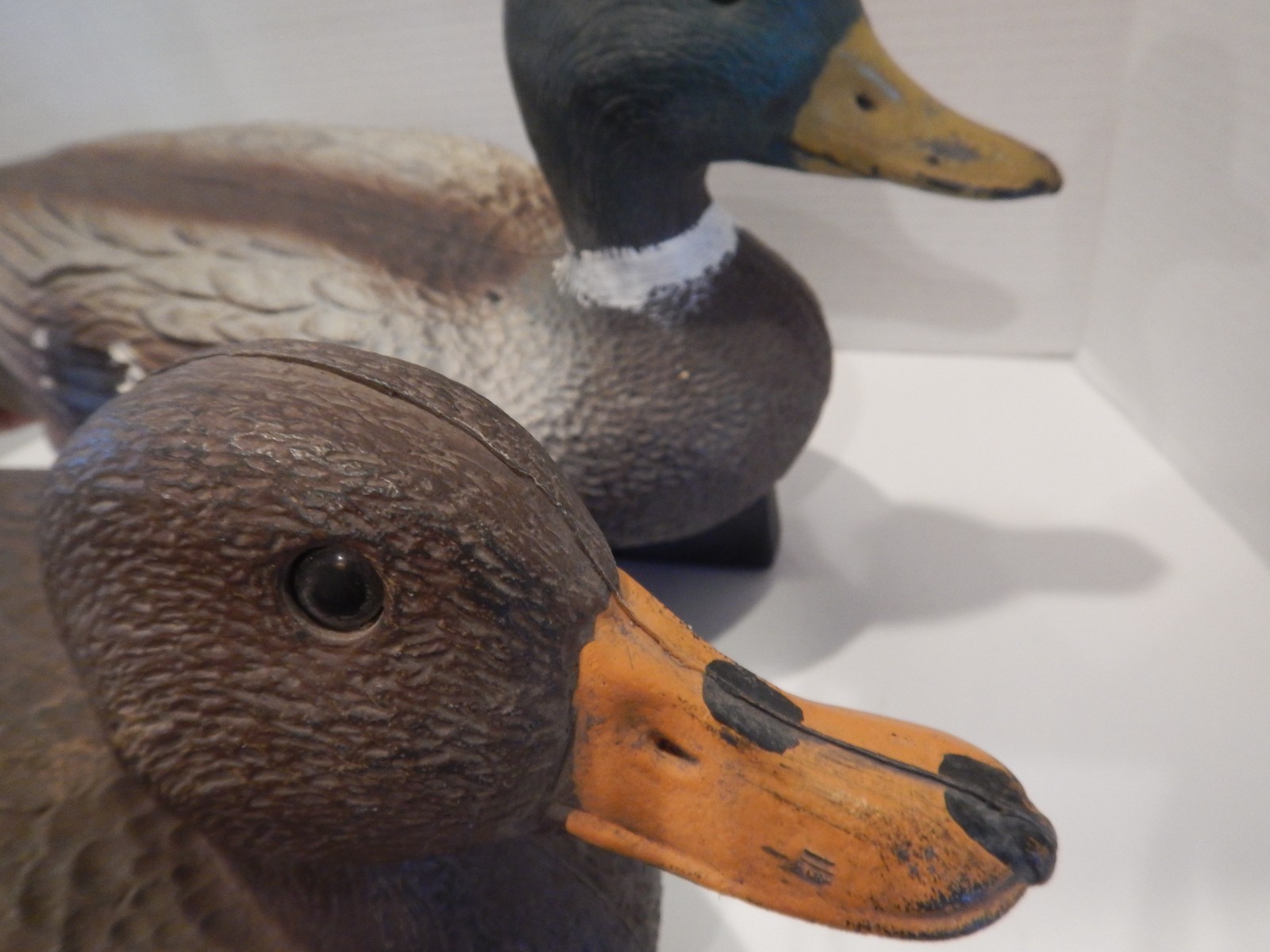 Vintage Flambeau Mallard Drake & Hen Duck Decoy Cabin Decor USA (L20)