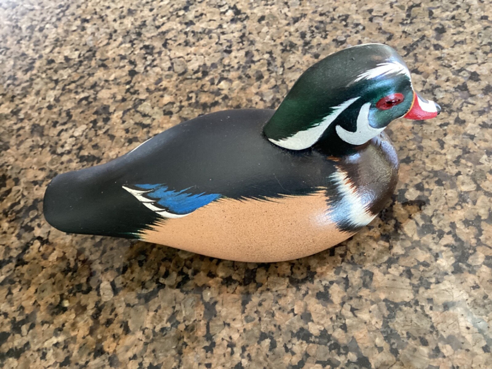 Lot of 2 Vintage Carved Wood Duck Decoy & Shore Bird Signed Dick Jessen & LH