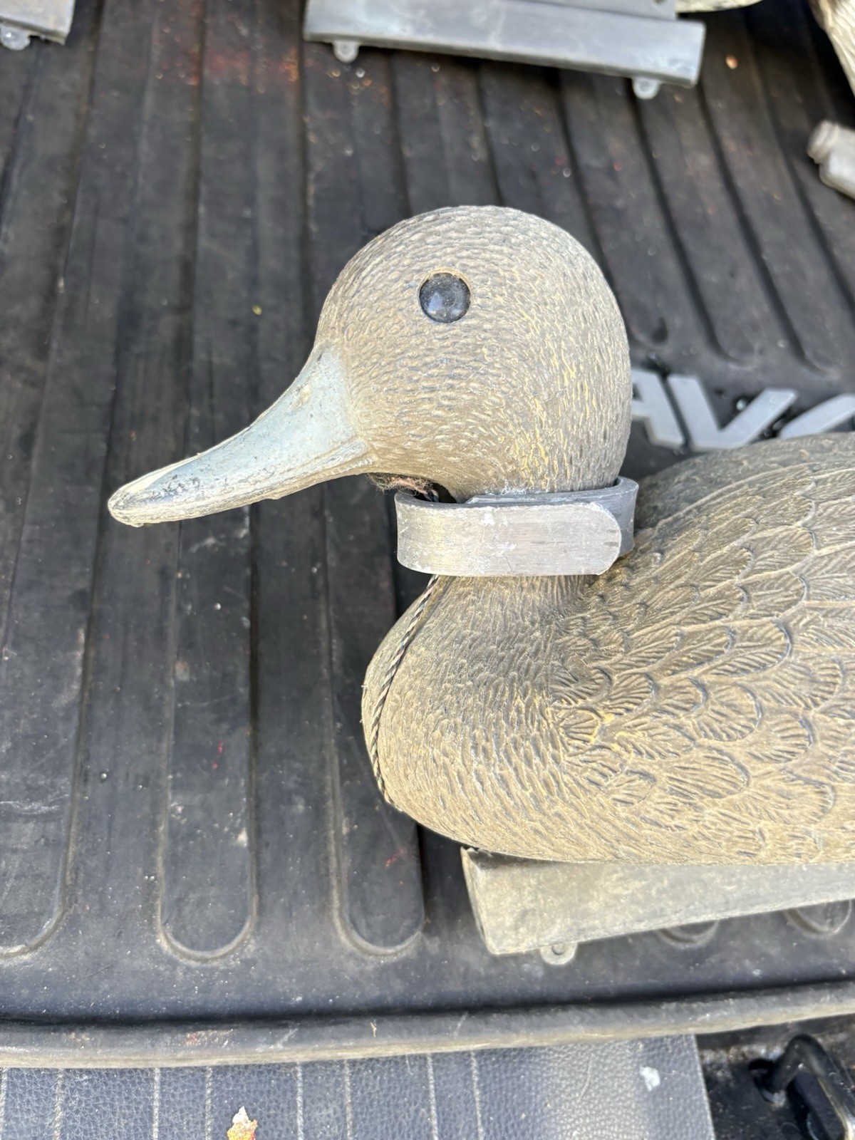 Flambeau Floating Mallard Duck Decoys w Line & Anchor Female Made In USA Decor