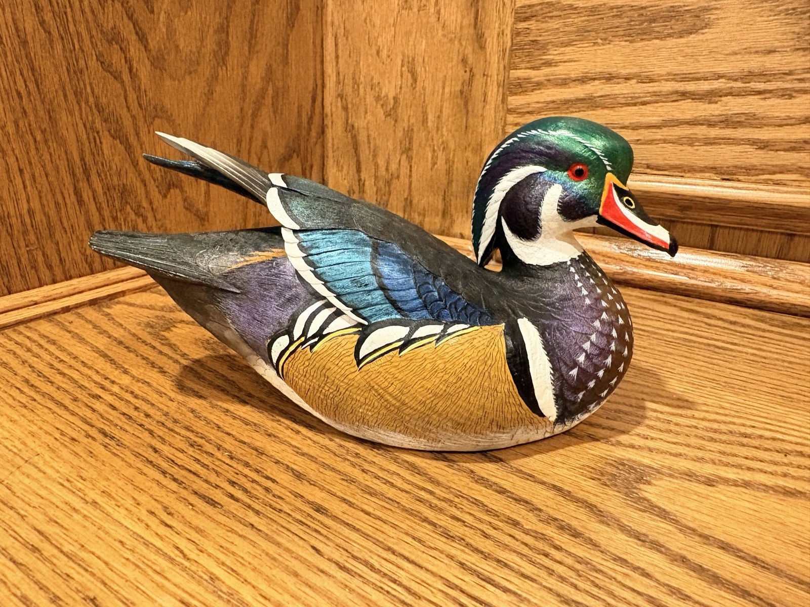 VTG Loon Lake Decoy Co Crow Springs Wood Duck Sculpture Sam Nottleman