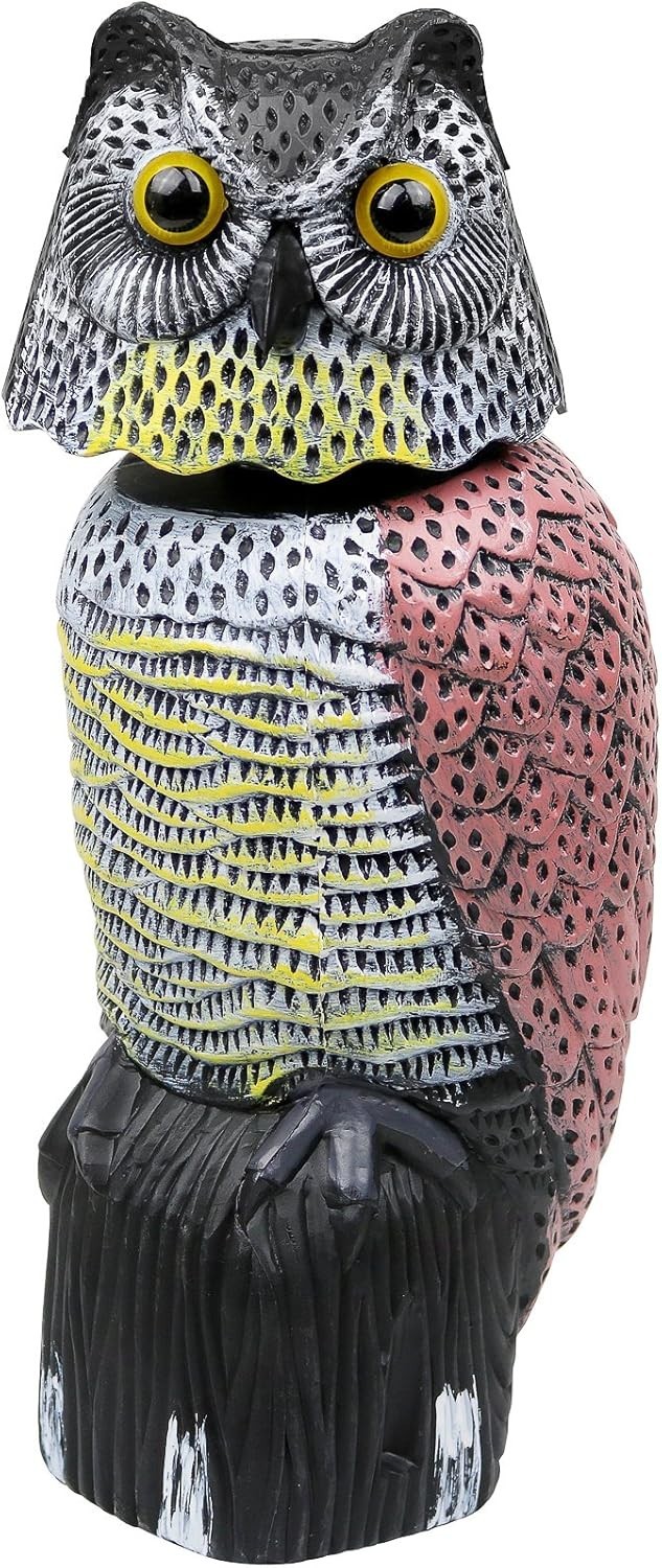 Realistic Owl Decoy for Bird Control 16″ Tall