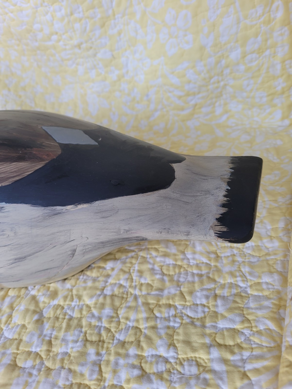 Vintage Wood Canadian Goose Decoy Large 26″ Long 15″h Movable Head