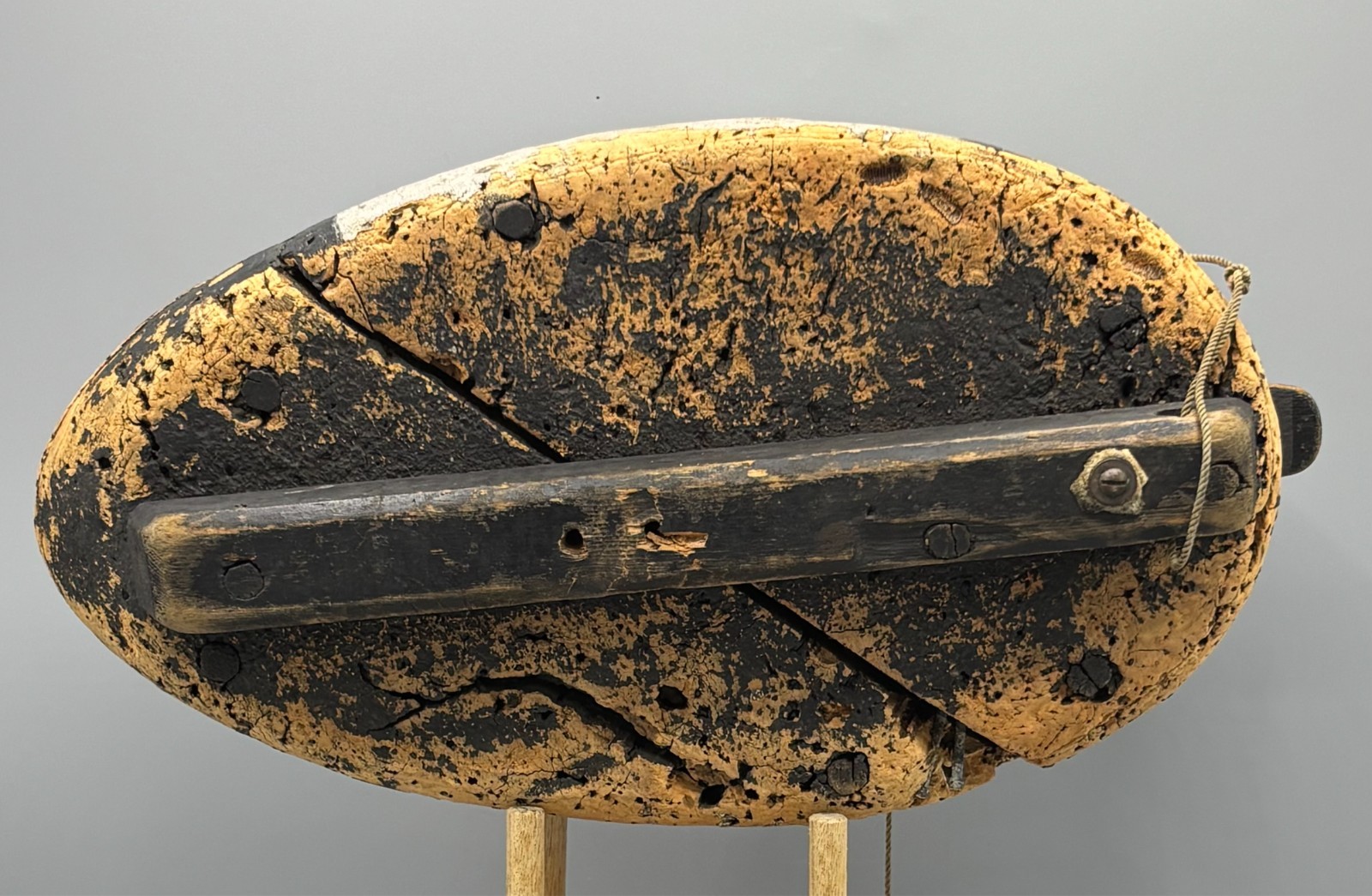 ***JOHN BOYLE*** (1873-1935) BELLPORT, NY CORK BLUEBILL DRAKE ANTIQUE DUCK DECOY