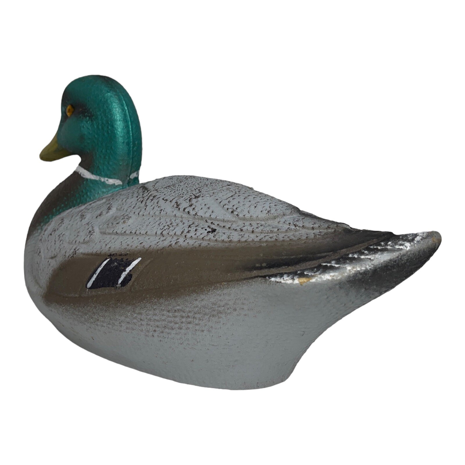 Vintage General Fibre Co St Louis MO Ariduck Male Mallard Duck Decoy BIRD FLAW