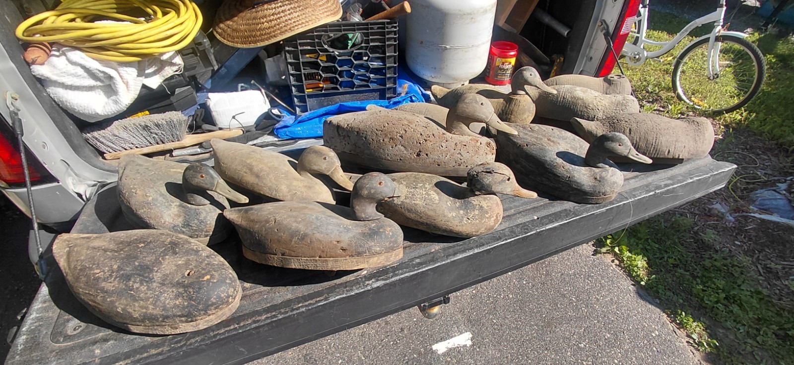 12 Wildfowler Decoy Factory Cork Duck Decoys, 1940s. Malard, Black duck, Pintail