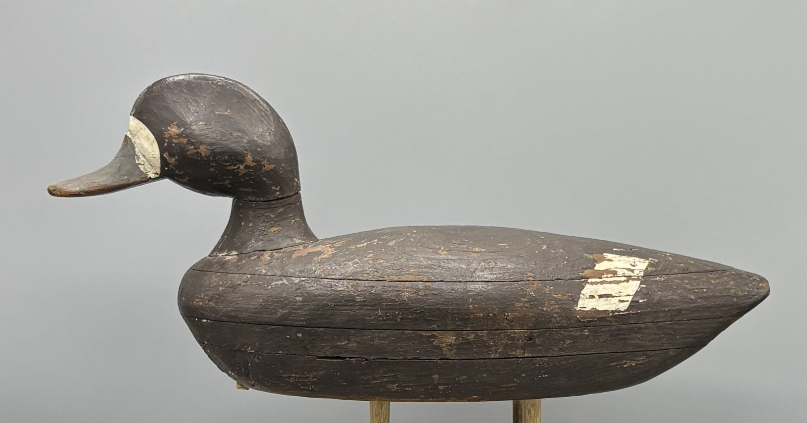 **ORIGINAL PAINT*** ANTIQUE DUCK DECOY SWIMMING POSTURE BLUEBILL HEN