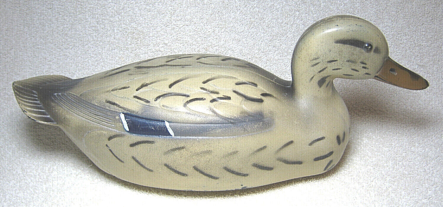 VINTAGE 1956 FAIRFAX FEATHER-LITE STM-55 J.S. MCGUIRE 14″ HEN MALLARD DUCK DECOY