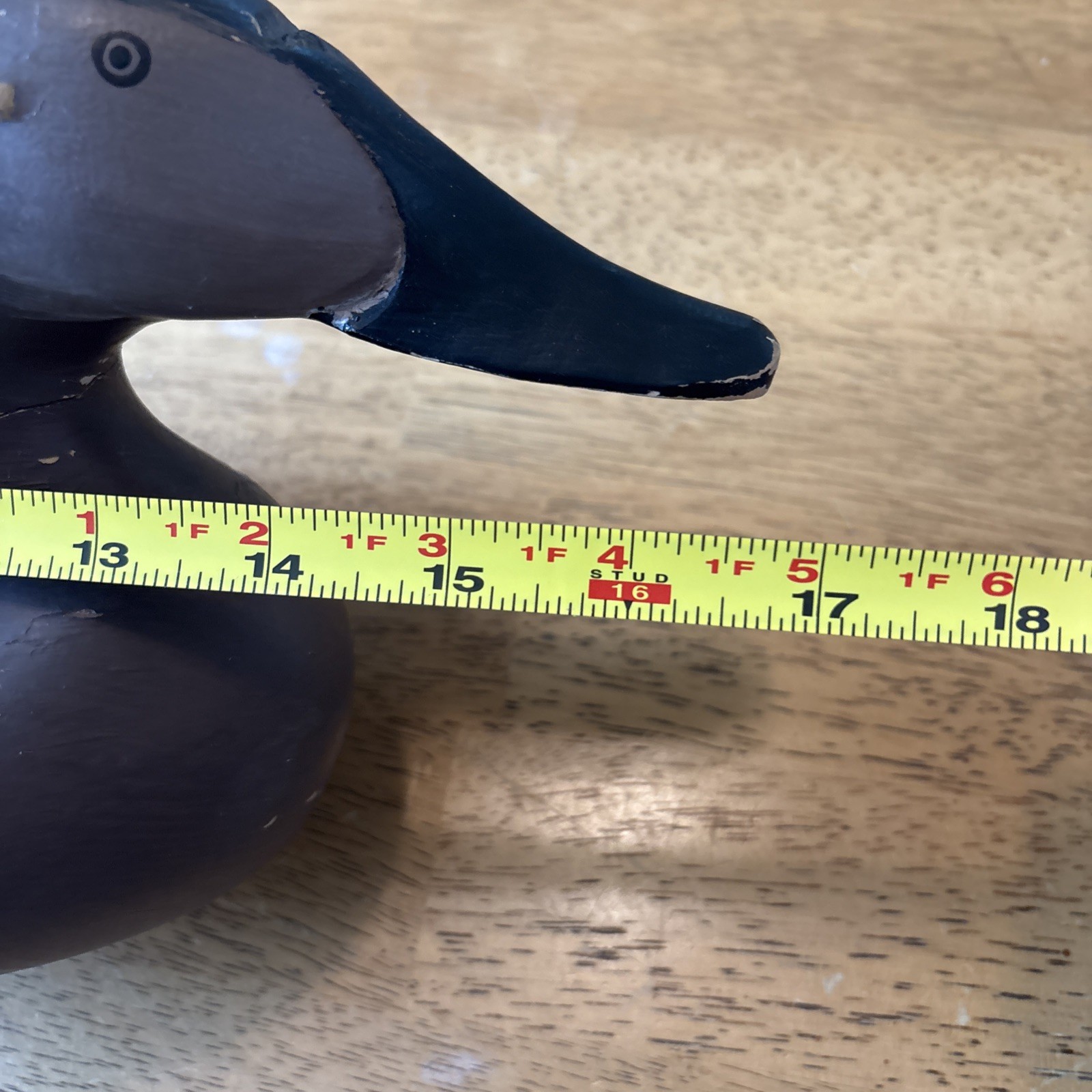 Canvasback Hen Duck Decoy Unsigned 17”