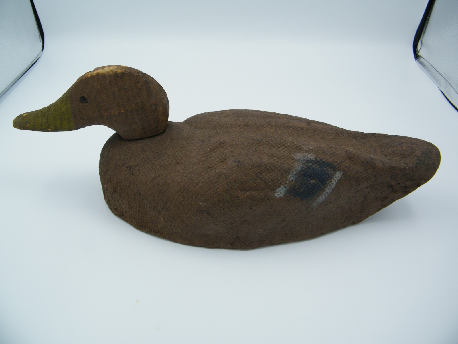 Vintage 1940’s Arrowhead Products Co Mallard Hen Black Duck Decoy