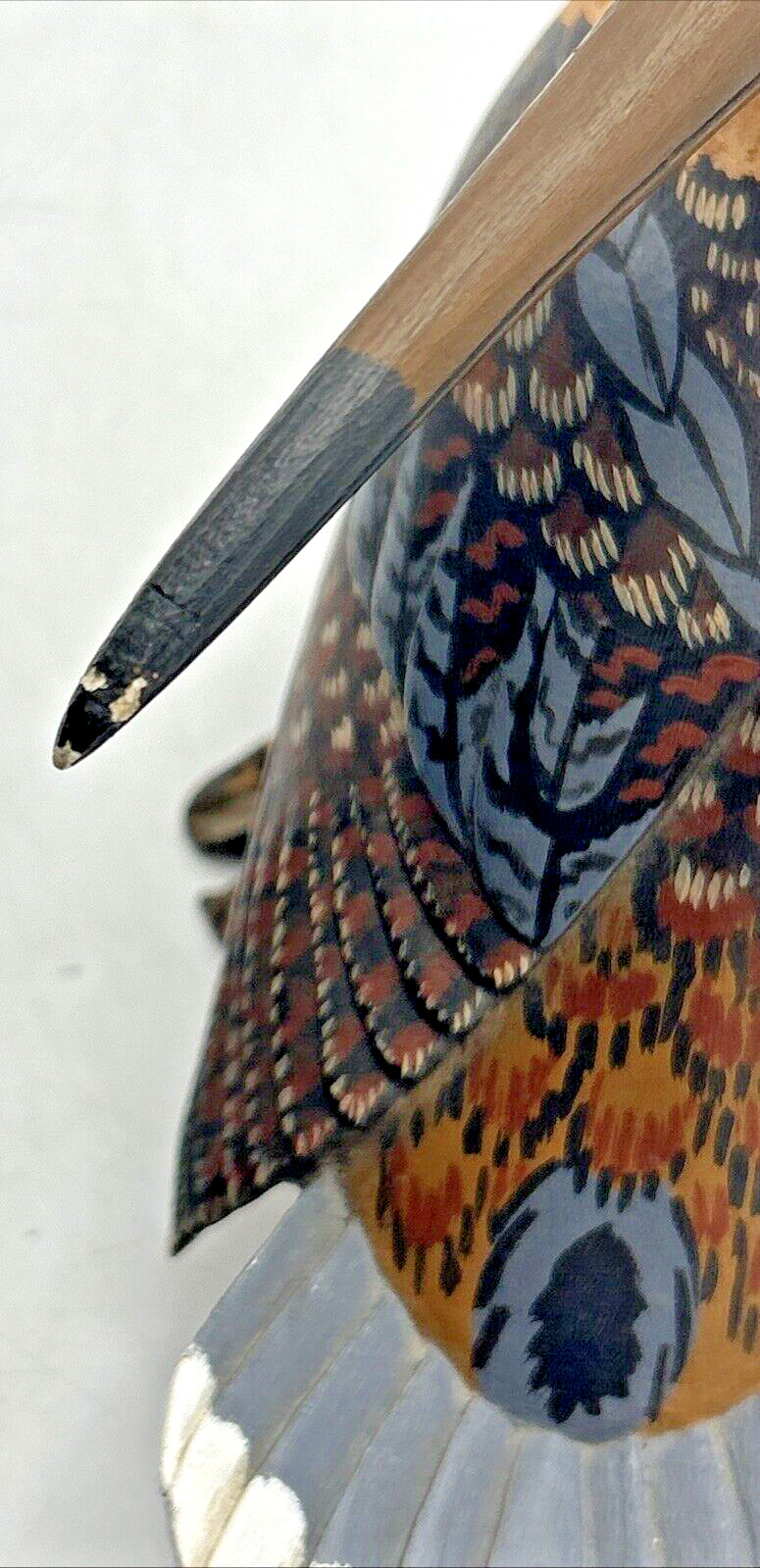 Ross Shourds Signed and Numbered Hand Carved Bird With Wood Base #’d 5/25