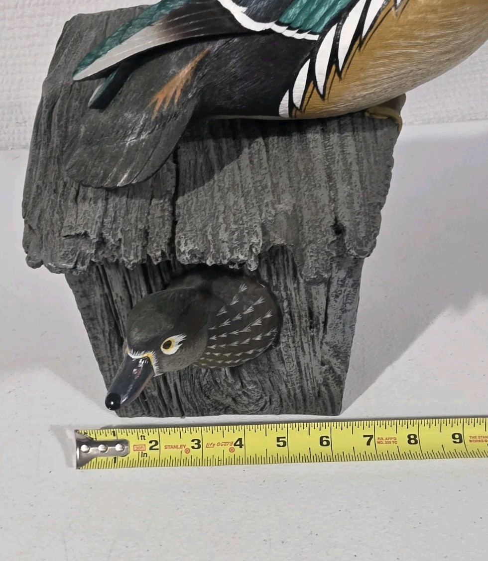 Loon Lake Crow Springs Nesting Wood Duck Pair Decoy Birdhouse Ltd Ed