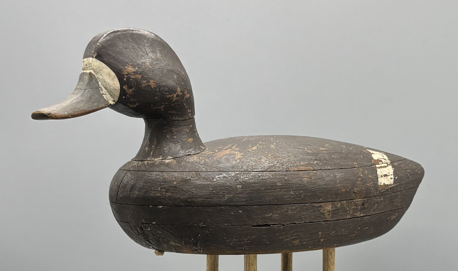 **ORIGINAL PAINT*** ANTIQUE DUCK DECOY SWIMMING POSTURE BLUEBILL HEN