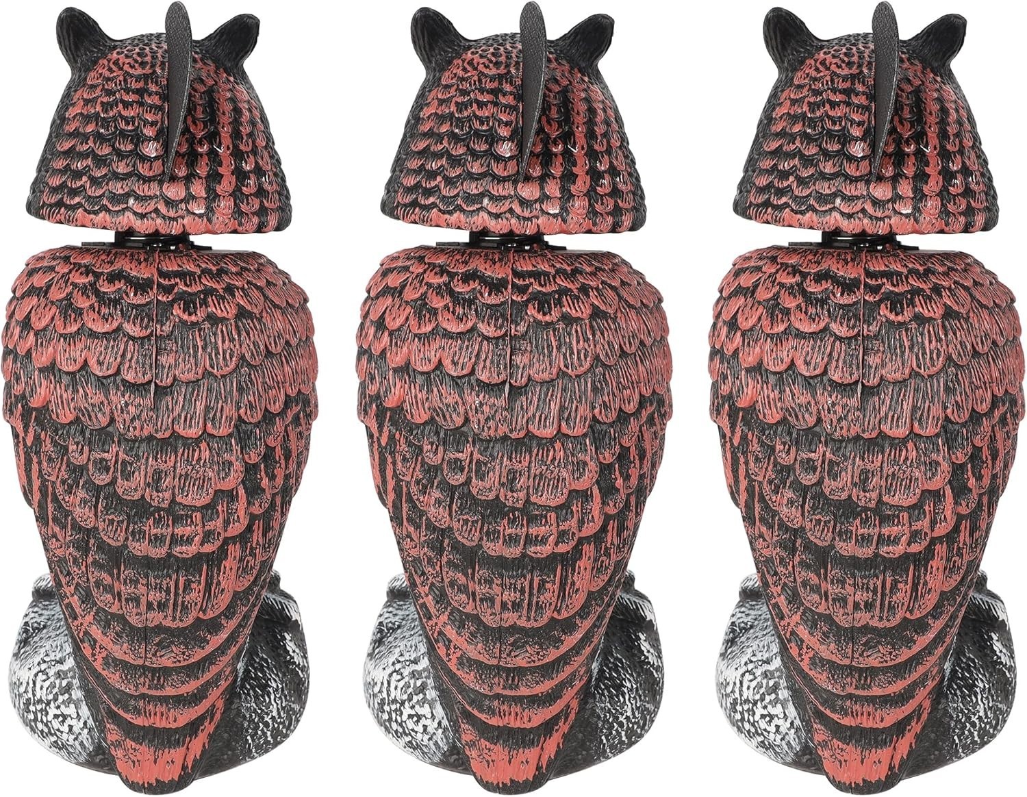 Realistic 10.6 Inch Owl Sculpture Set – Eco-Friendly Bird & Pest Repeller