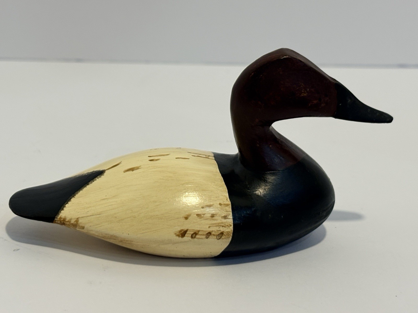 Hand Carved Duck By Lee Dudley Canvasback  Knotts Island, NC by Joe Seme