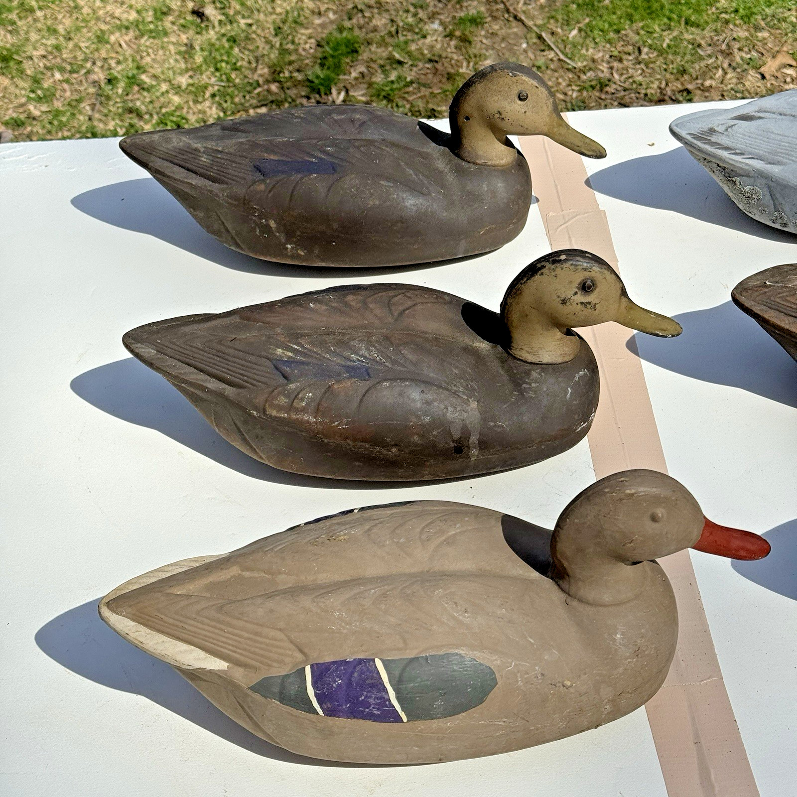 Lot of 6 Vintage Herters Inc Duck Decoys 1960 Durlon & Tenite Waseca Minn USA