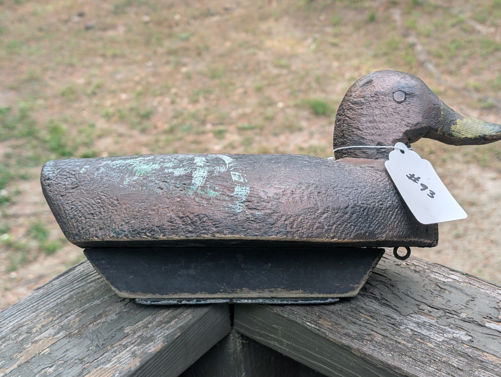 VINTAGE CARVED WOODEN HUNTING DUCK DECOY FOR SALE NUMBER 93