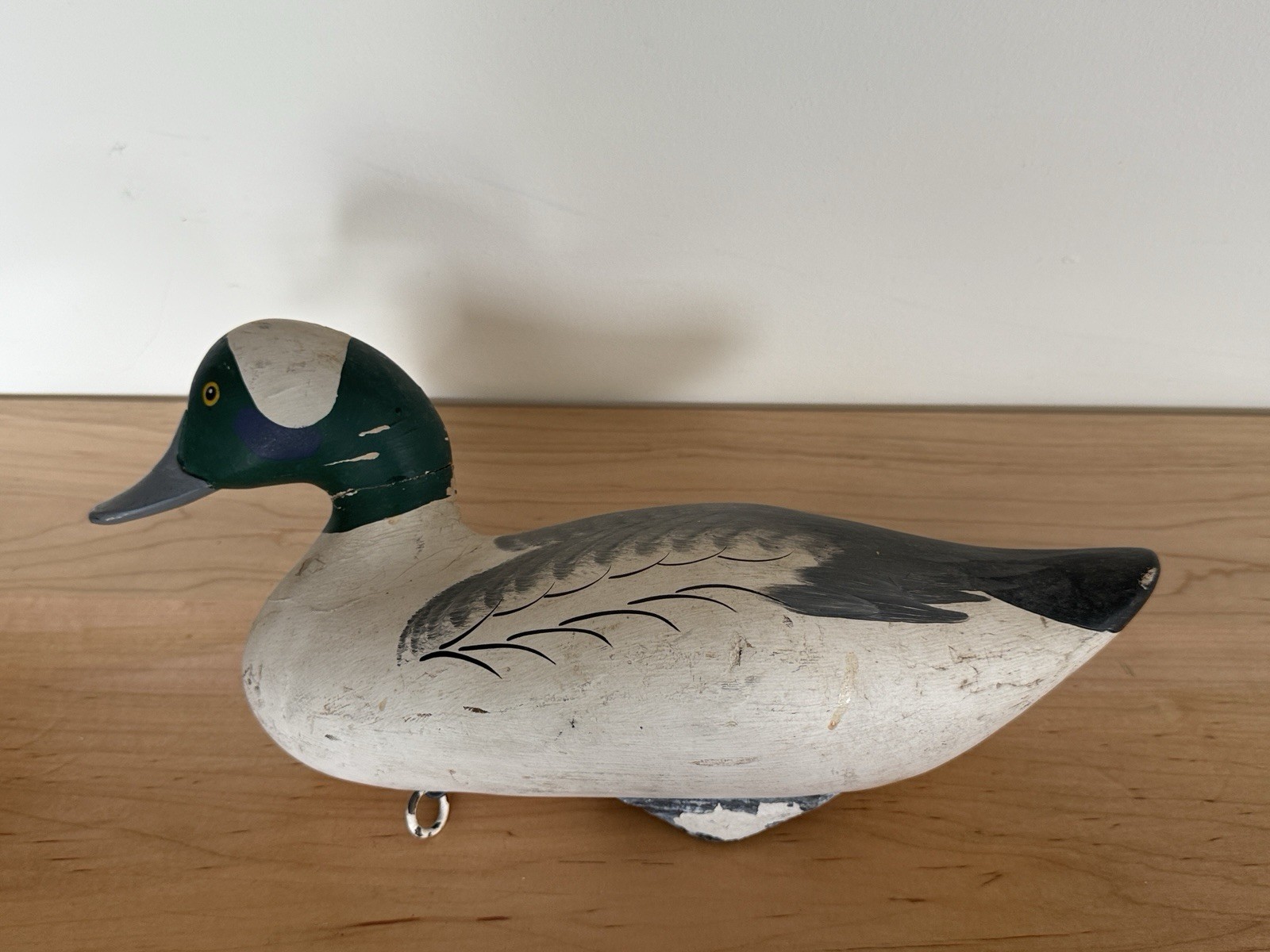 1901-1993 – R Madison Mitchell – Bufflehead Drake Wooden Working Decoy 1960’s