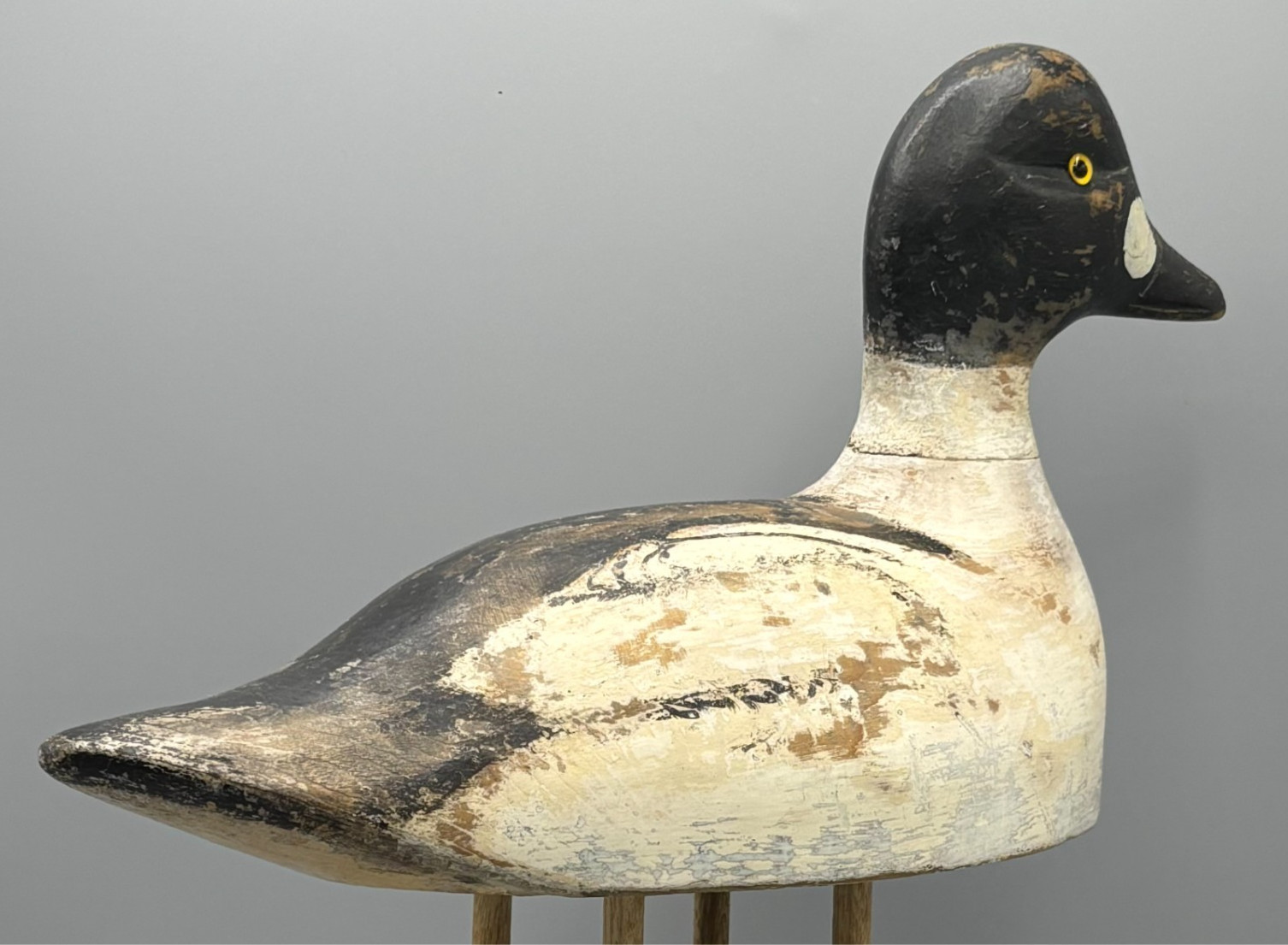 ANTIQUE DUCK DECOY ***ALEXANDRIA BAY, NY*** HIGH HEAD GOLDENEYE DRAKE