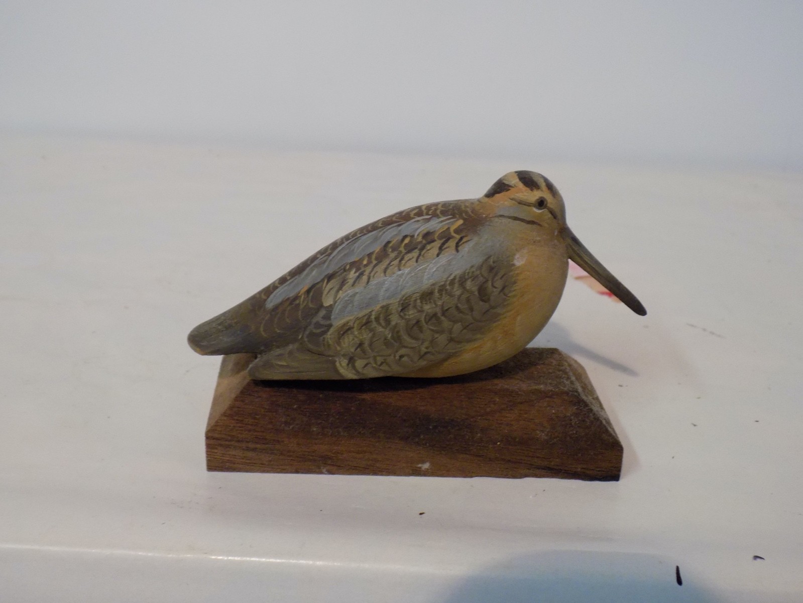 George Strunk Glendora NJ Miniature Woodcock on a base