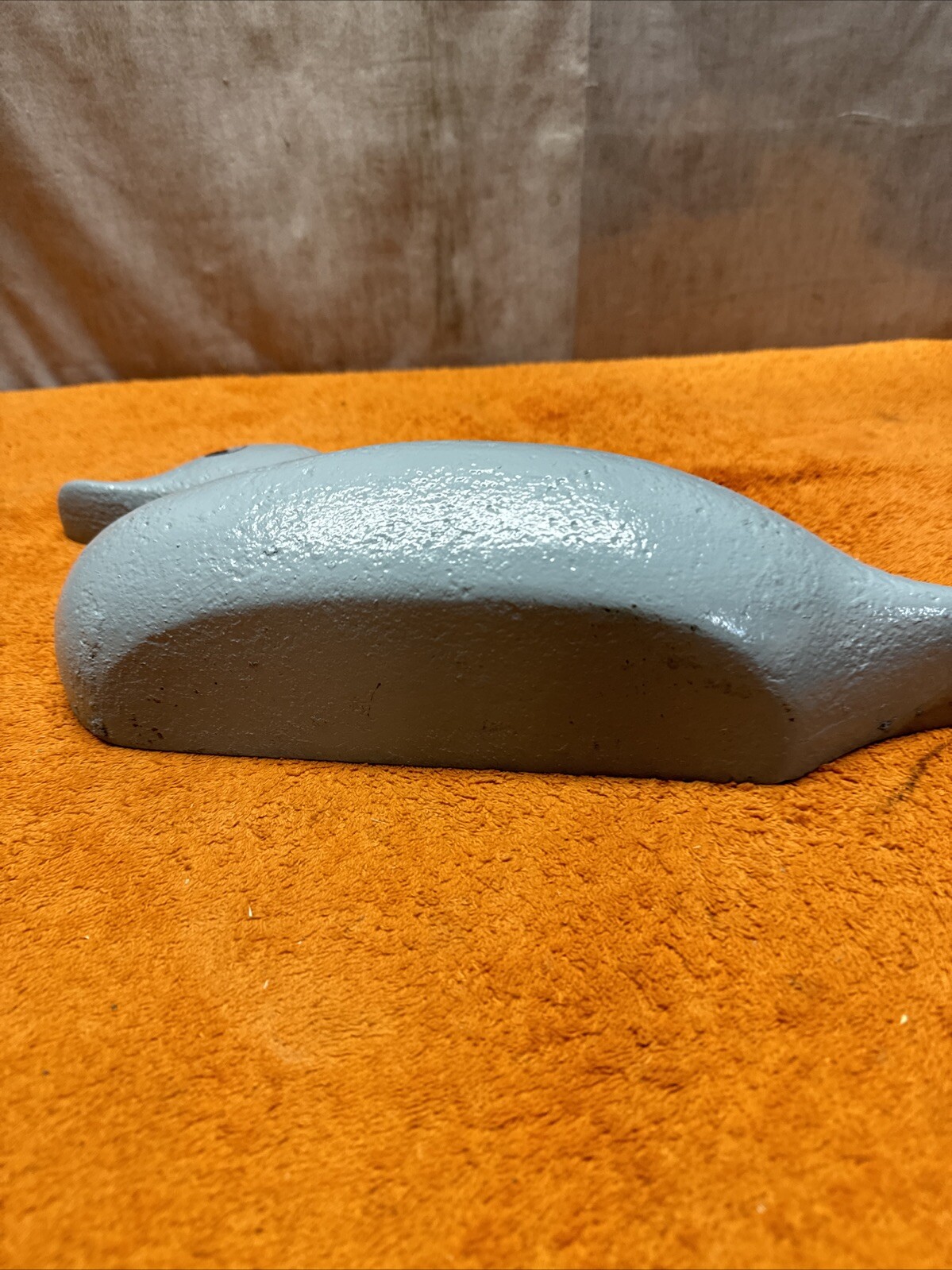X•Vintage Rare Cast Iron Duck Decoy Doorstop