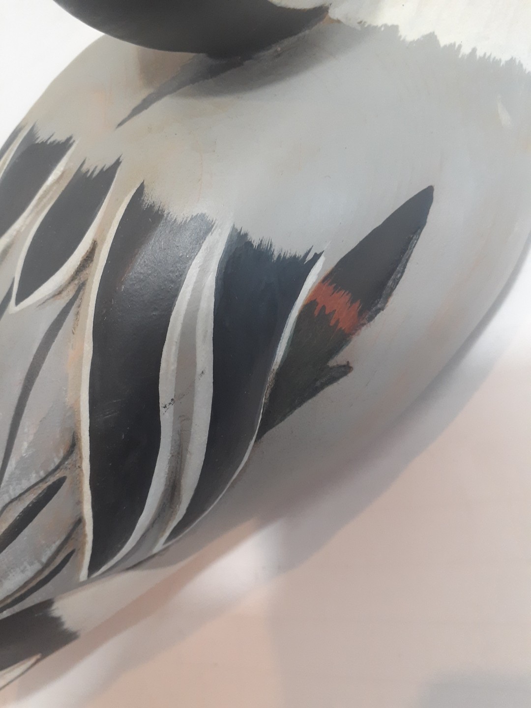Big Sky Carvers Pintail duck decoy hand carved R. white Bozeman MT artist sign
