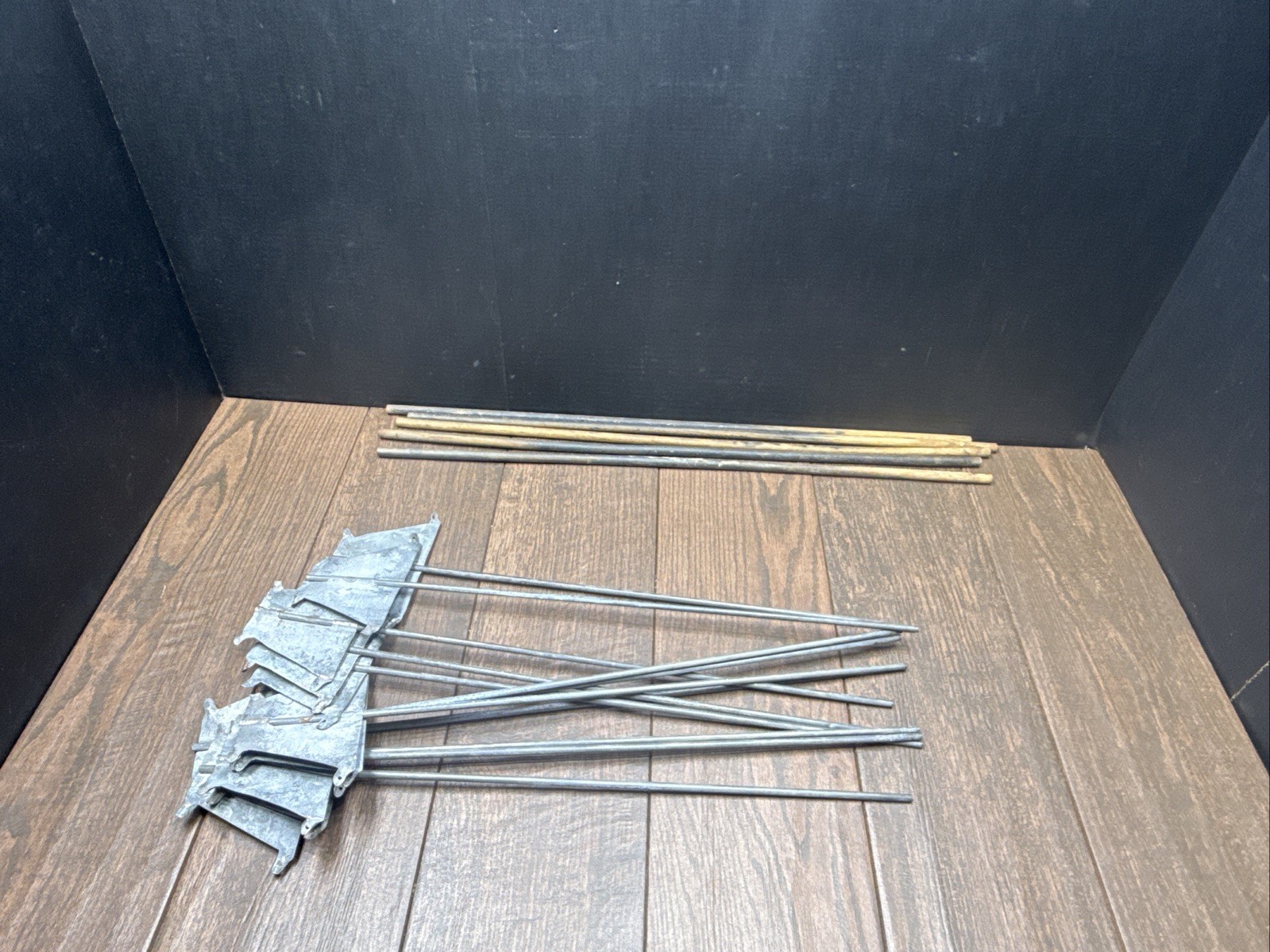 Antique Original Set of Folding Johnsons Goose Decoys, circa 1940 in Canvas Bag