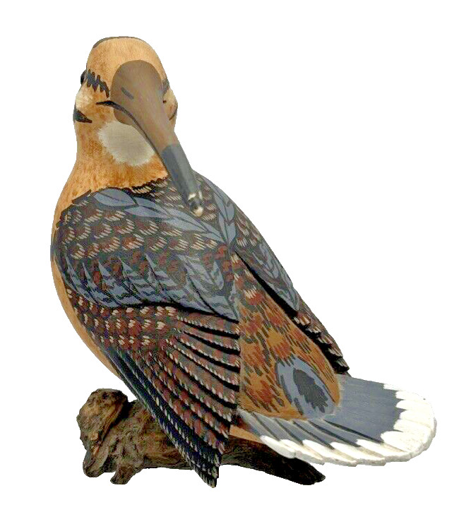 Ross Shourds Signed and Numbered Hand Carved Bird With Wood Base #’d 5/25