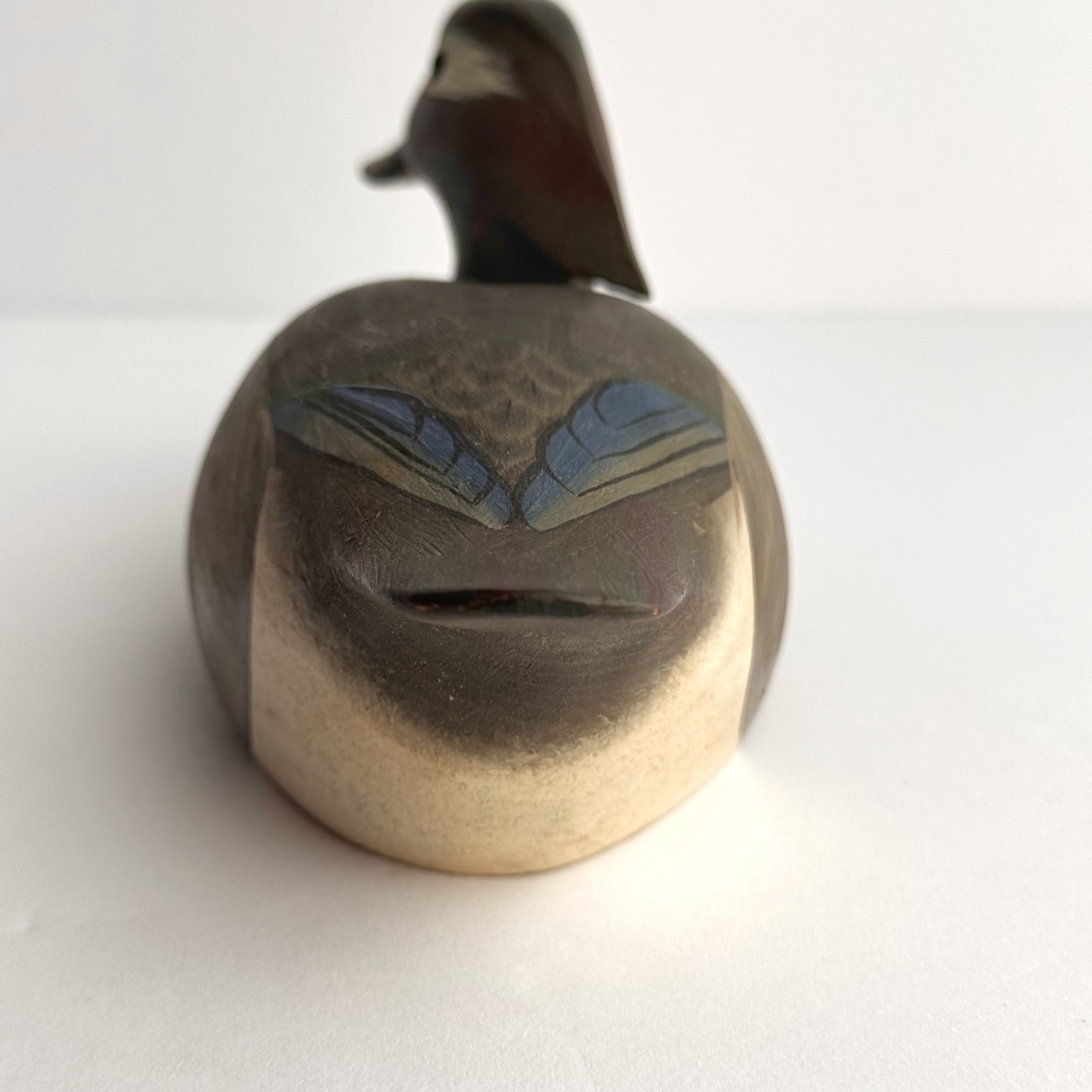 1969 Dan Brown Carved Wooden Duck Decoy Salisbury Maryland Signed & Dated