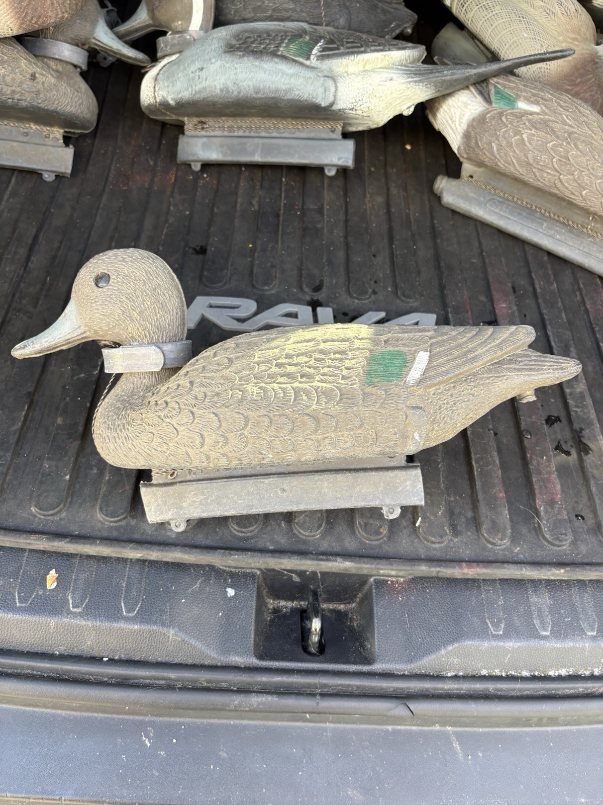 Flambeau Floating Mallard Duck Decoys w Line & Anchor Female Made In USA Decor