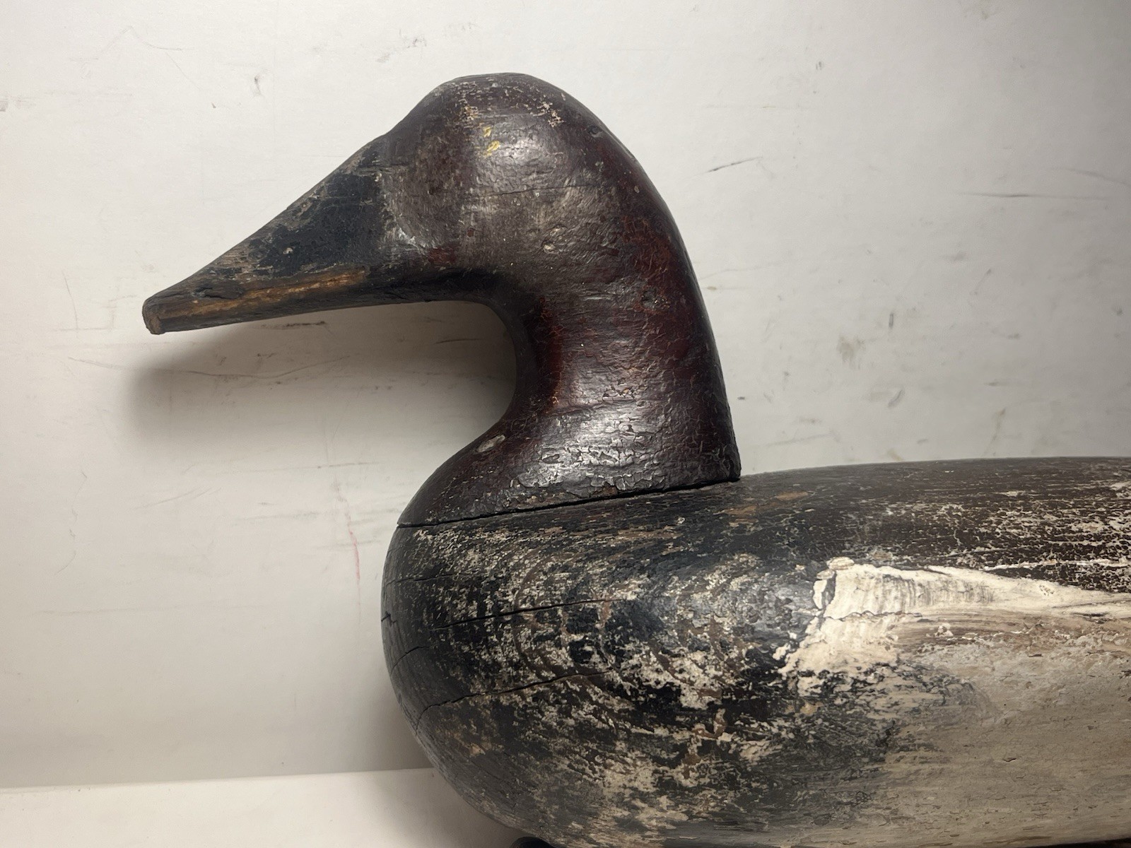 columbus lum fletcher canvasback drake duck decoy swan creek maryland