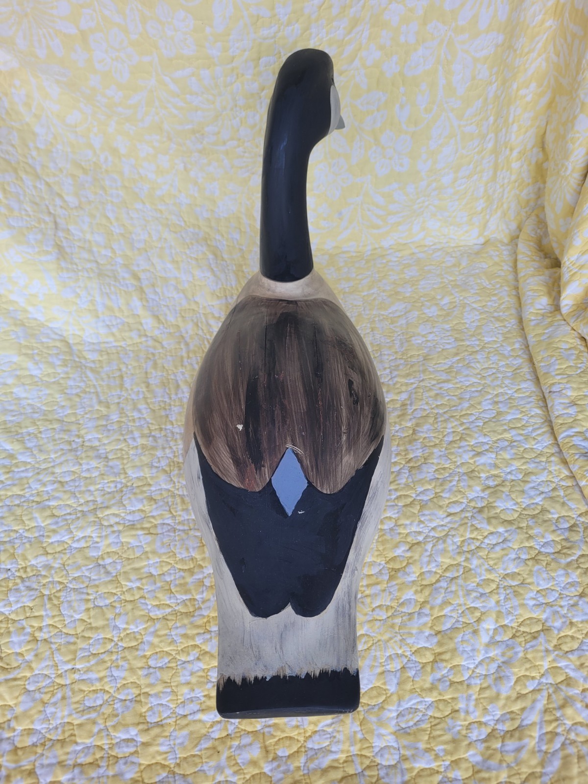 Vintage Wood Canadian Goose Decoy Large 26″ Long 15″h Movable Head