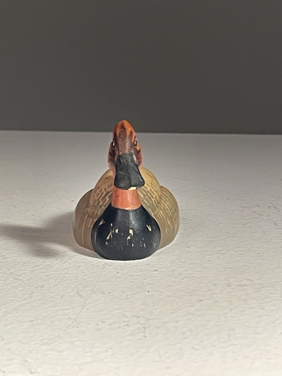 Vintage ANRI Wildlife Collection Canvas Back Duck Miniature Figurine Italy- READ