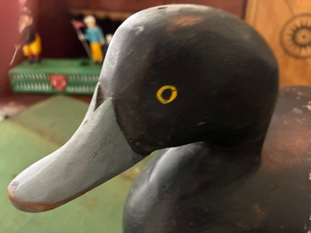 Vintage Bluebill Drake Decoy attributed to Charlie Bryan Middle River, Maryland