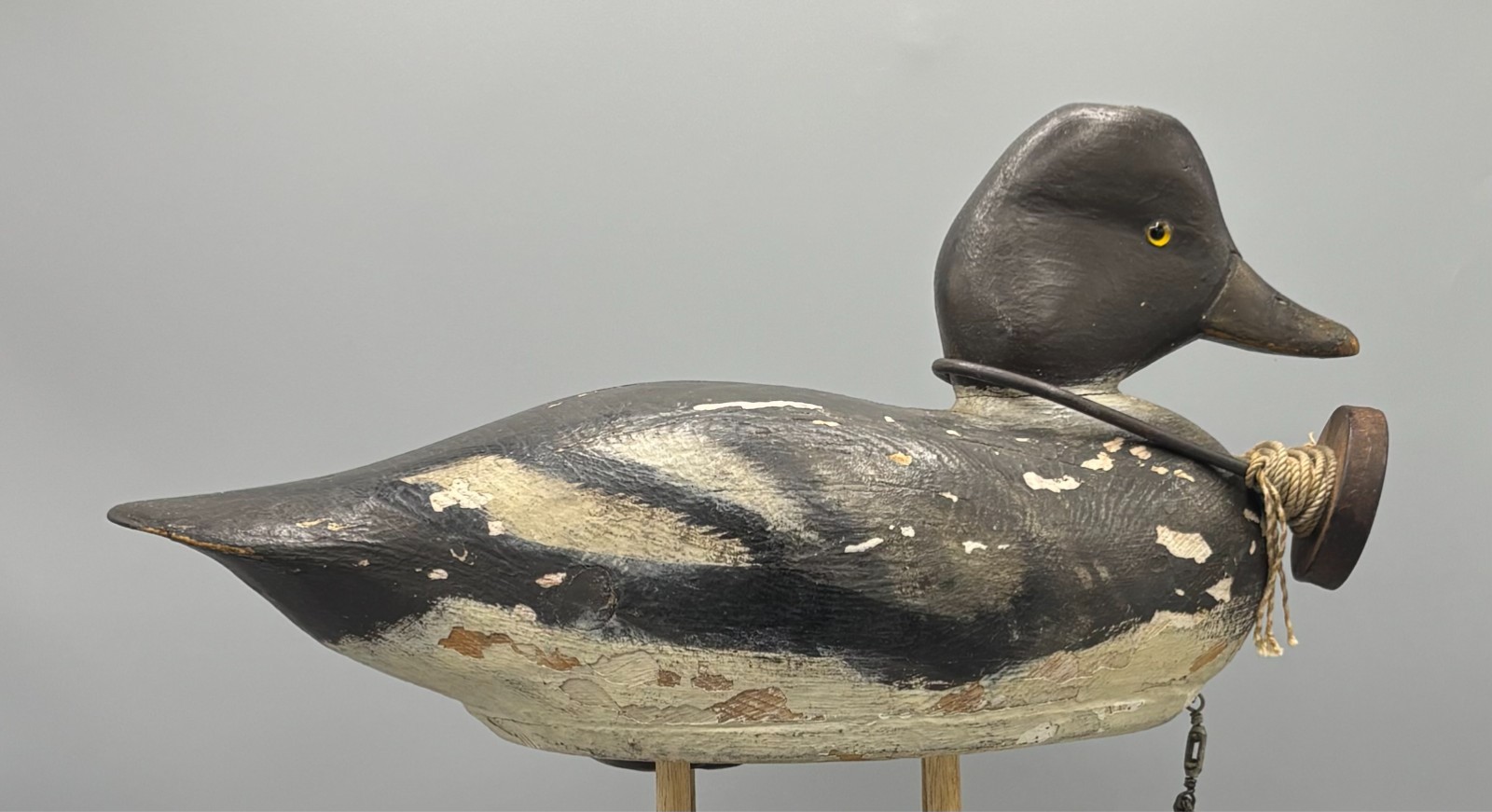 **EARLY*ALEX BAY/CLAYTON NY GOLDENEYE ANTIQUE DUCK DECOY *MOSTLY ORIGINAL PAINT*