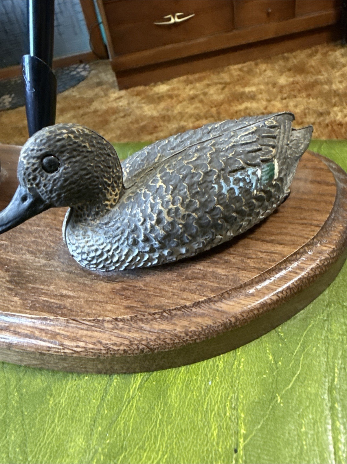 2 VTG Miniature Carry-Lite Salesman Sample Teal DUCK Decoys SPORT PLAST Pen Set