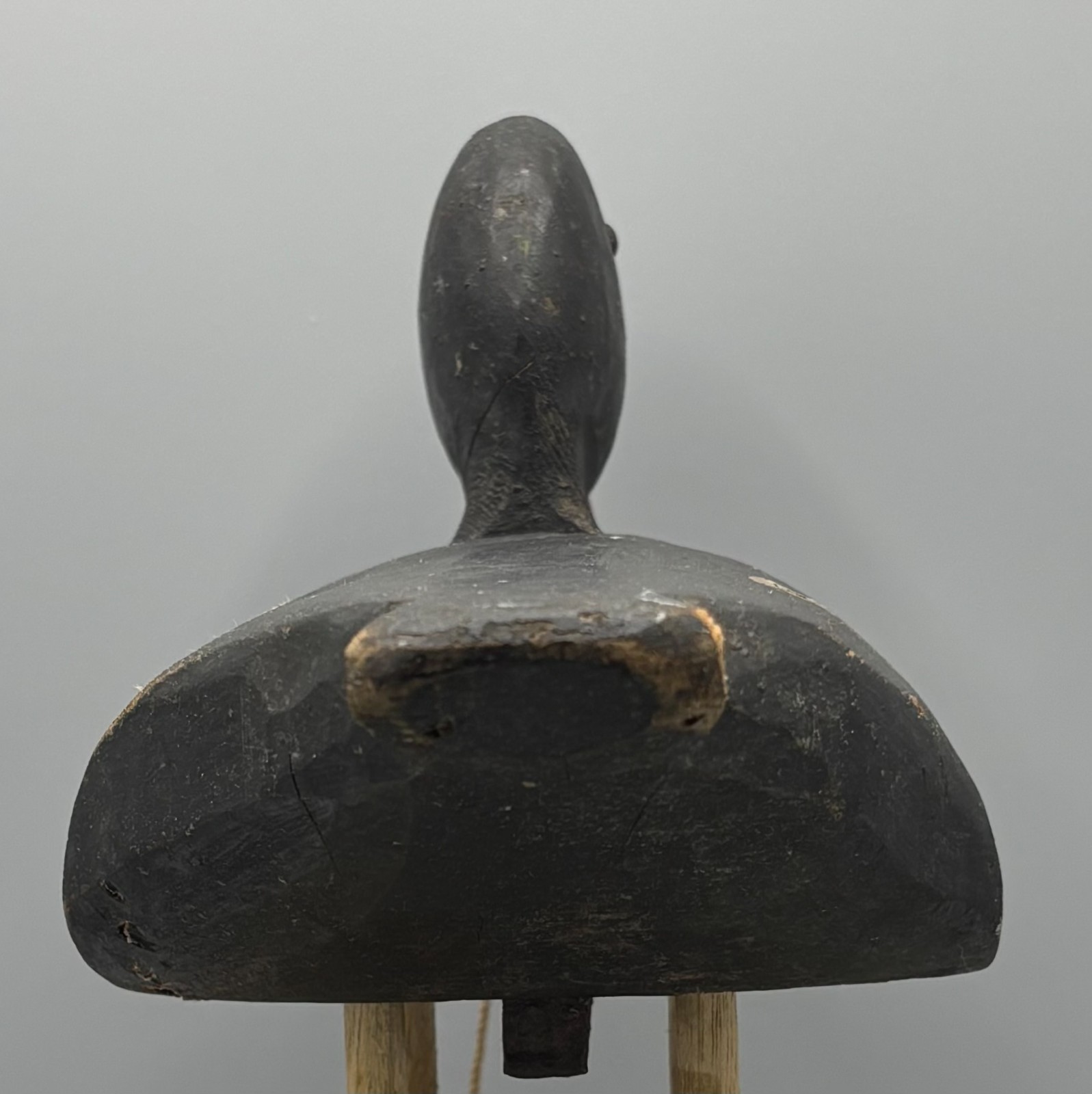 *ORIGINAL PAINT* EARLY 20TH CENT. PRIMITIVE **MAINE**BLUEBILL ANTIQUE DUCK DECOY