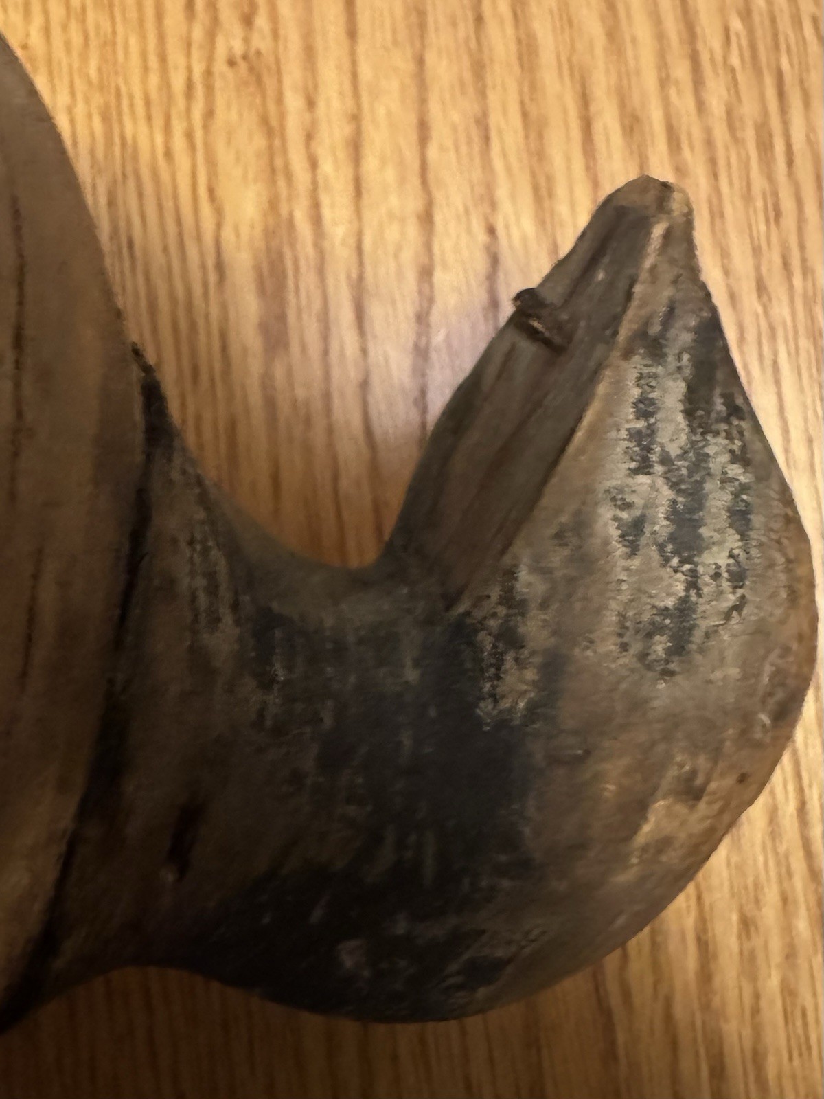 Vintage Hand-carved Wooden Duck Decoy Solid Body Flat Bottom Primitive