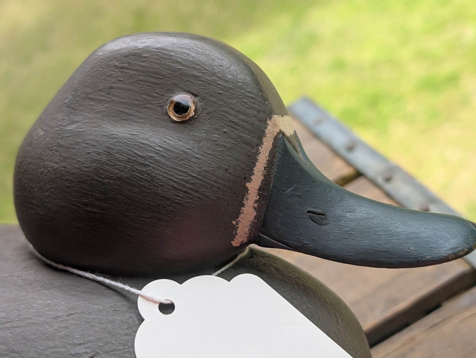 VINTAGE CARVED WOODEN HUNTING DUCK DECOY FOR SALE 192 Signed Dave Mackie