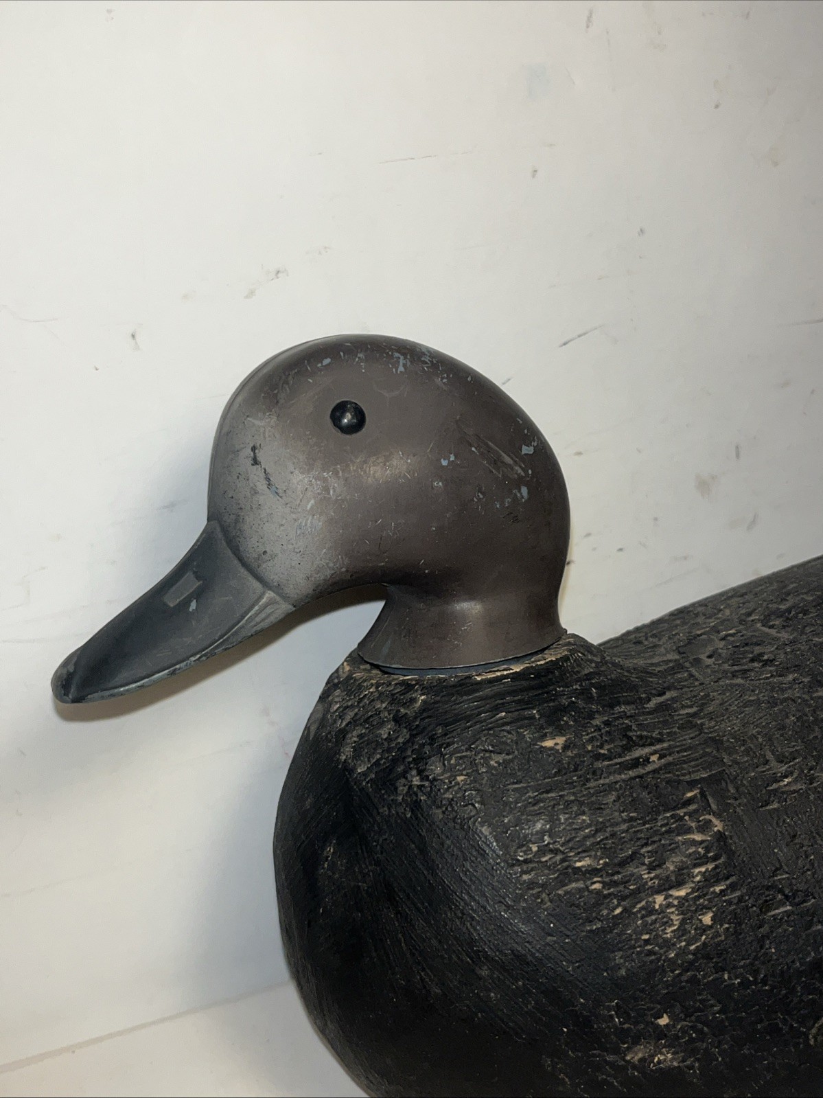 victor factory duck decoy tenite head vintage