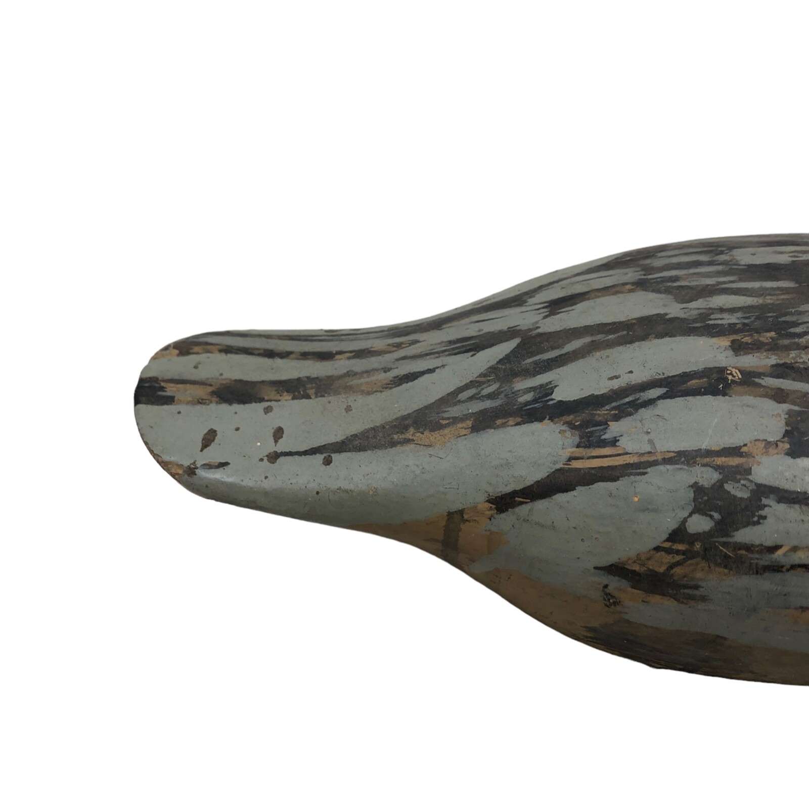 VTG Handpainted Gray Blind Duck Decoy Canvasback