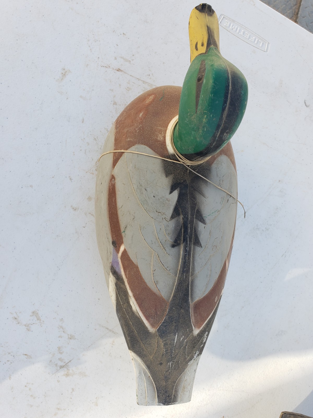 D-9 Victor Duck Decoy Mallard Pair Vintage 1967 Male/Female Woodstream Co USA