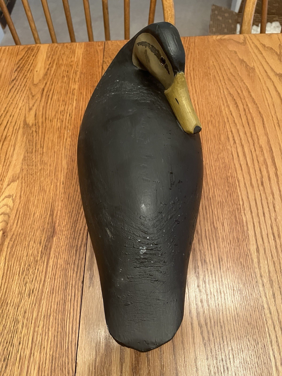 Vintage Preening Female Black Duck Signed A.C. Eastlack